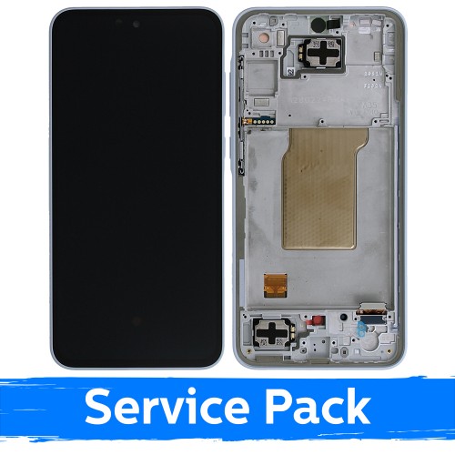 LCD ekraan ühilduv Samsung A356 A35 5G raamiga / Ice Blue / (Service Pack)