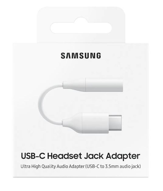 Audio adapter original Samsung from "Type-C" to 3,5mm (EE-UC10JUWEGWW) (service pack) koos box
