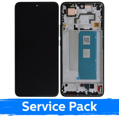 LCD ekraan ühilduv Xiaomi Poco F5 Pro 5G raamiga / must / (Service Pack)