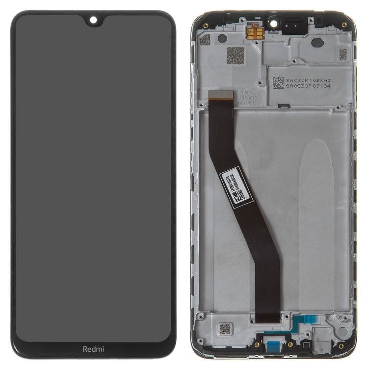 LCD screen Xiaomi Redmi 8/8A koos touch screen ja frame Must original (service pack)