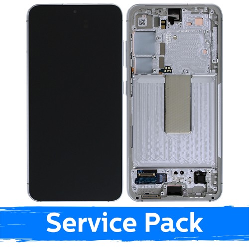 LCD ekraan ühilduv Samsung S911 S23 raamiga / Lime / (Service Pack)