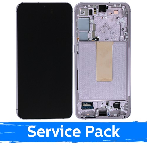 LCD ekraan ühilduv Samsung S916 S23 Plus raamiga / Lavendel / (Service Pack)