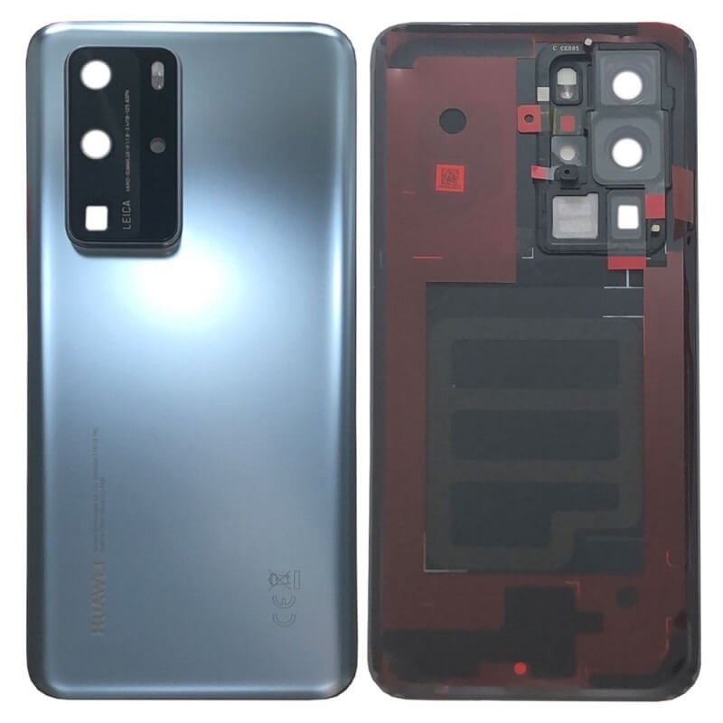Tagakaas jaoks Huawei P40 Pro Hõbedane Frost original (used Grade B)