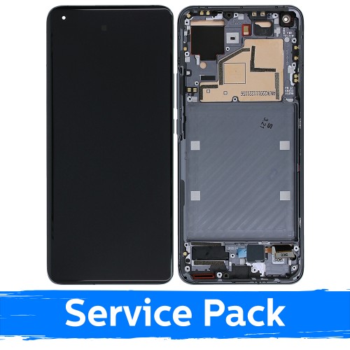 LCD ekraan ühilduv Xiaomi Mi 11 5G raamiga / Tumehall / (Service Pack)