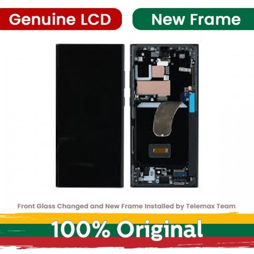 LCD ekraan ühilduv Samsung S918 S23 Ultra raamiga / Lavander / (Uuendatud: Telemax)