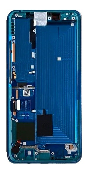 LCD screen Xiaomi Mi Note 10/Mi Note 10 Pro/Mi Note 10 Lite koos touch screen koos frame Roheline original (service pack)