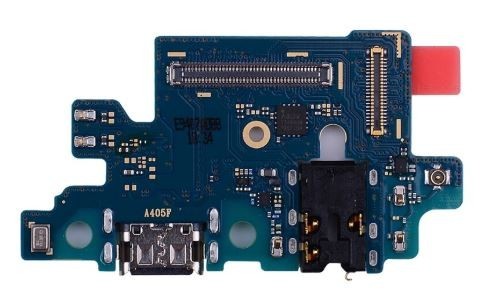 Flex Samsung A405 A40 2019 jaoks plugin, microphone, headphone connector original (used Grade A)
