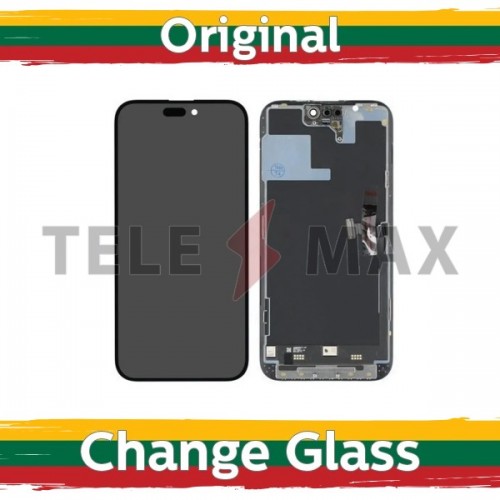 LCD ekraan ühilduv iPhone 15 Pro Max must (Renewed: Telemax)