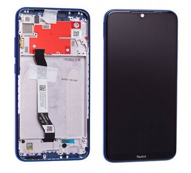 LCD screen Xiaomi Redmi Note 8T koos touch screen koos frame Sinine original (service pack)