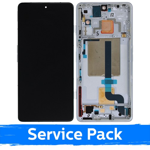 LCD ekraan ühilduv Xiaomi 11T Pro / 11T raamiga / Knight Silver / (Service Pack)