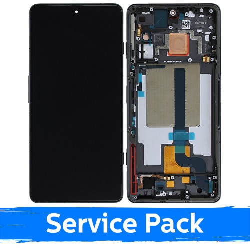 LCD ekraan ühilduv Xiaomi 11T (11T Pro) raamiga / Stealth Black / (Service Pack)