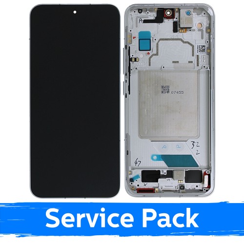 LCD ekraan ühilduv Xiaomi 13 raamiga / Valge / (Service Pack)