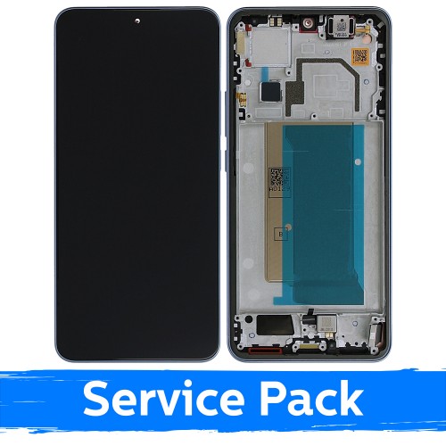 LCD ekraan ühilduv Xiaomi 13T (13T Pro) raamiga / Alpine Blue / (Service Pack)