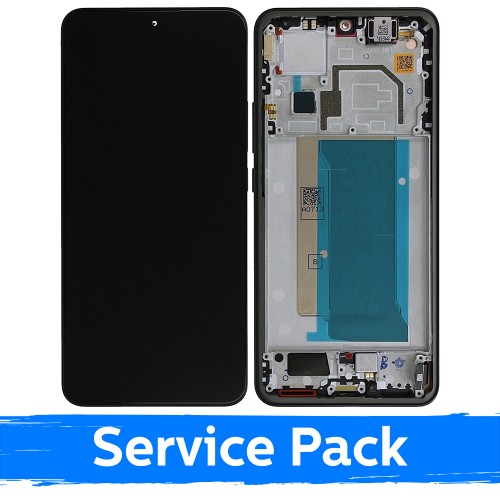 LCD ekraan ühilduv Xiaomi 13T (13T Pro) raamiga / Must / (Service Pack)