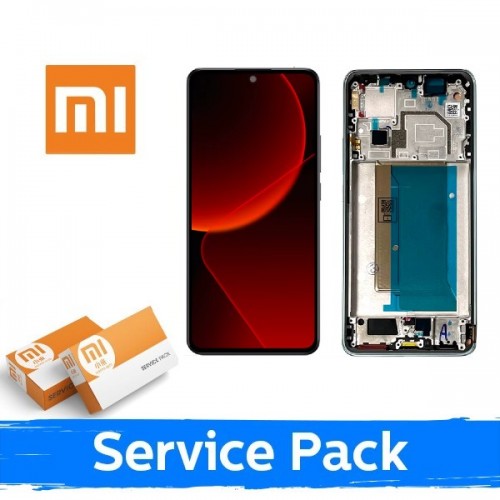 LCD ekraan ühilduv Xiaomi 13T (13T Pro) raamiga / Meadow Green / (Service Pack)