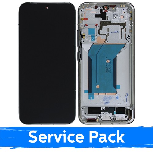 LCD ekraan ühilduv Xiaomi 14 raamiga / valge / (Service Pack)