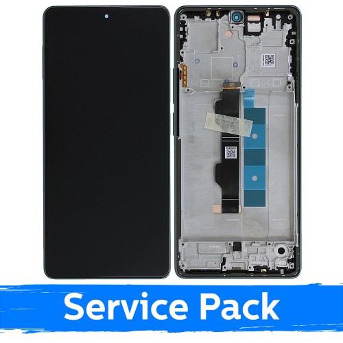 LCD ekraan ühilduv Xiaomi Poco M6 Pro 4G / Redmi Note 13 Pro 4G raamiga / Forest Green / (Service Pack)