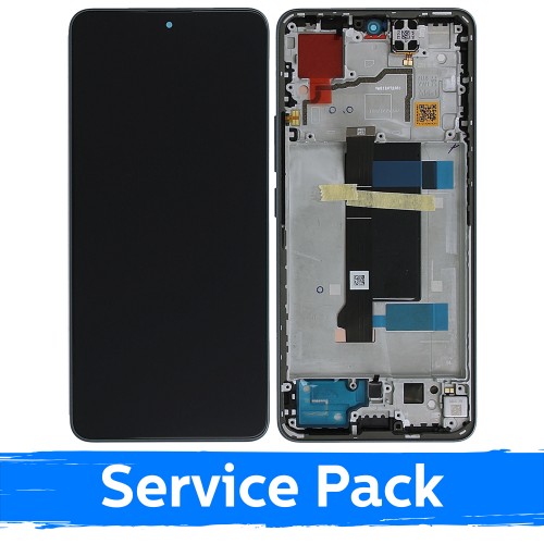 LCD ekraan ühilduv Xiaomi Redmi Note 13 Pro 5G / Poco X6 5G raamiga / Ocean Teal / (Service Pack)