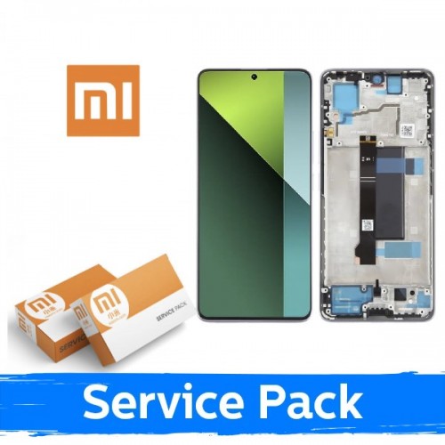 LCD ekraan ühilduv Xiaomi Redmi Note 13 Pro 5G / Poco X6 5G raamiga / Aurora Purple (Coral Purple) / (Service Pack)