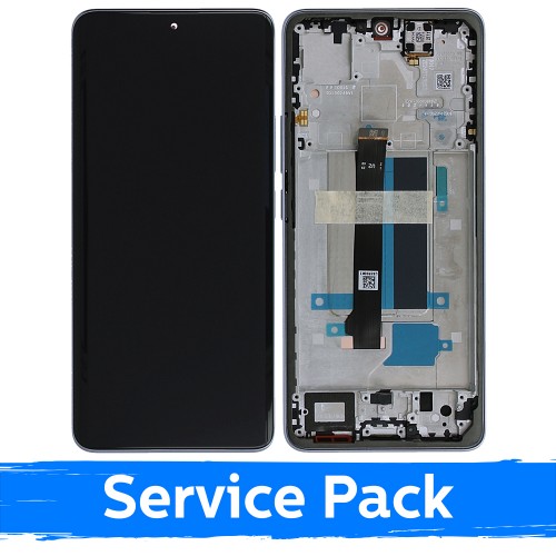 LCD ekraan ühilduv Xiaomi Redmi Note 13 Pro+ 5G raamiga / Aurora Purple / (Service Pack)