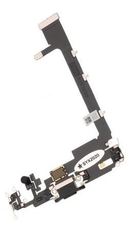 Flex jaoks iPhone 11 Pro Max jaoks charging connector koos microphone Space Hall (ilma IC) ORG