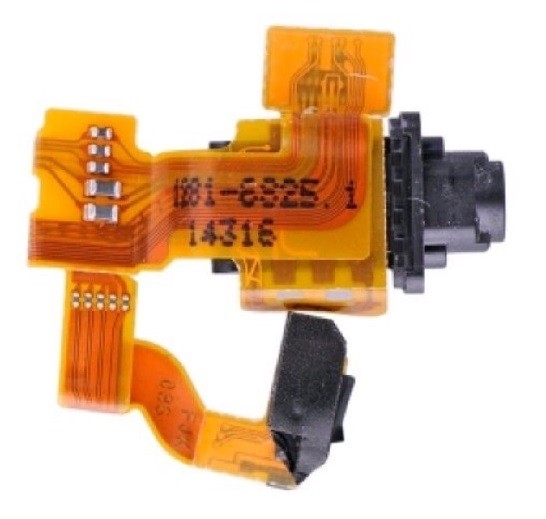 Flex Sony D5803/D5833 Xperia Z3 Compact koos audio jack ja light sensor original (used Grade A)