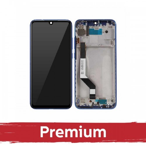 LCD ekraan ühilduv Xiaomi Redmi Note 9S (Note 9 Pro) raamiga / sinine / OEM