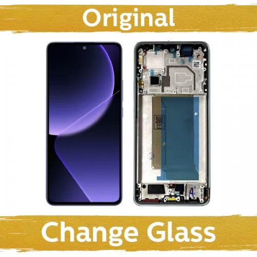 LCD ekraan ühilduv Xiaomi 13T (13T Pro) raamiga / Alpine Blue / (Uuendatud: Hiina)