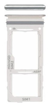 SIM card holder Samsung A525/A526/A528/A725/A726 A52 4G/A52 5G/A52S 5G/A72 4G/A72 5G Valge original (service pack)