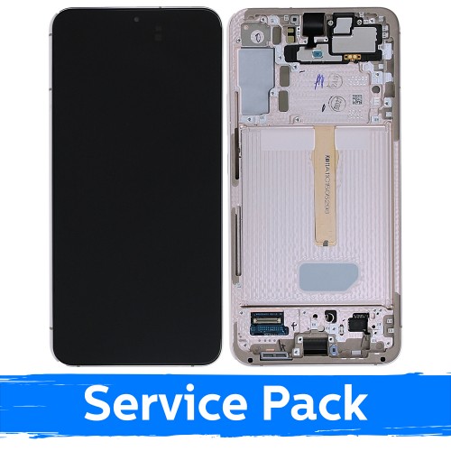 LCD ekraan ühilduv Samsung S906 S22 Plus raamiga / Phantom Pink / (Service Pack)