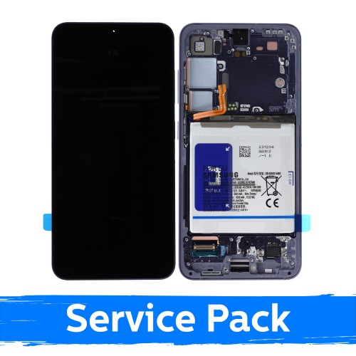 LCD ekraan ühilduv Samsung S921 S24 koos raamiga / Kobaltviolett / (hoolduspakett) +PAKKUMINE AKUGA