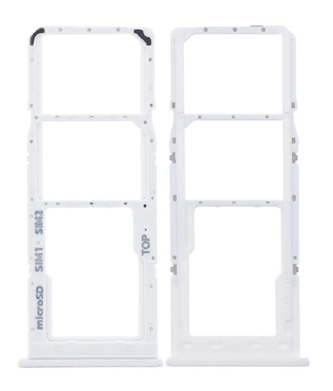 SIM card holder Samsung A125 A12/A127 A12S Valge original (service pack)