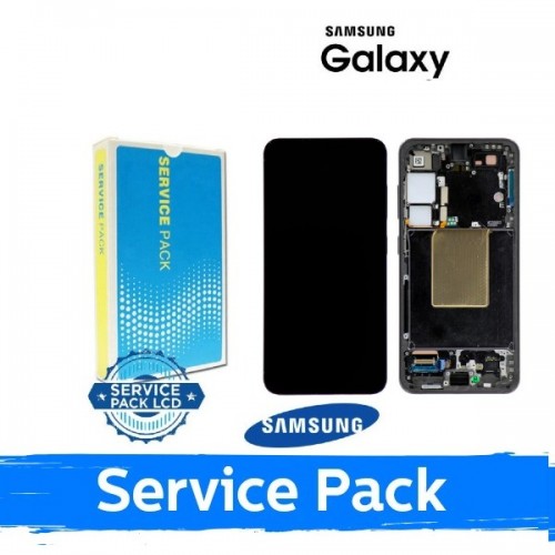 LCD ekraan ühilduv Samsung S921 S24 raamiga / Sapphire Blue / (Service Pack)