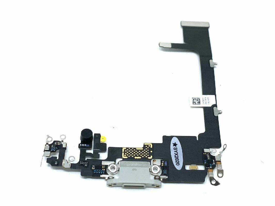 Flex jaoks iPhone 11 Pro jaoks charging connector koos microphone Hõbedane (ilma IC) ORG