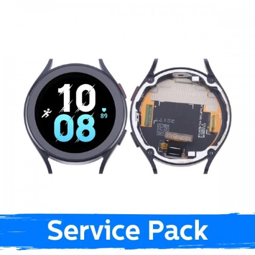 LCD ekraan ühilduv Samsung R910 Watch 5 44mm raamiga / Graphite / (Service Pack)