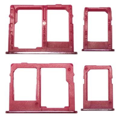 SIM card holder Samsung J415 J4+/J610 J6+ Rose Roosa (2pcs) original (used Grade A)