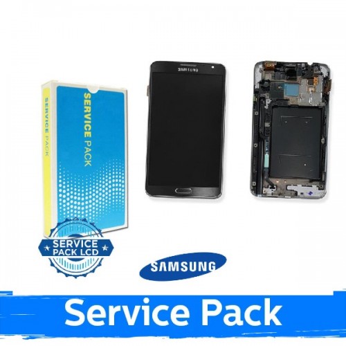 LCD ekraan ühilduv Samsung N7505 Note 3 Neo raamiga / valge / (Service Pack)