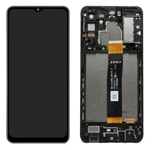 LCD screen Samsung A326 A32 5G 2021 koos touch screen koos frame Must original (service pack)