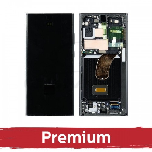 LCD ekraan ühilduv Samsung S918 S23 Ultra raamiga / Lavendel / OEM