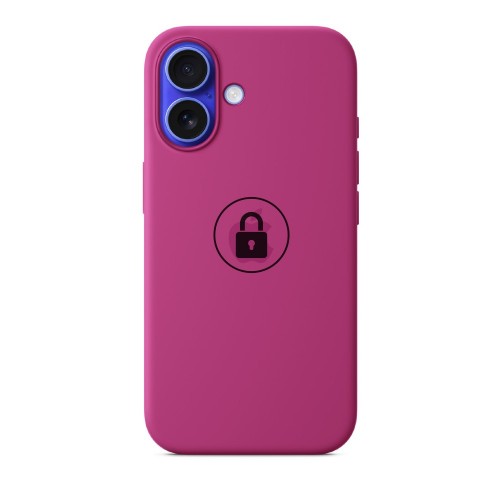 Ümbris "Silicone Case v2" iPhone 16 / Fuksia / pakendis