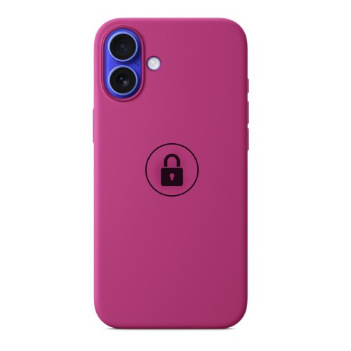 Ümbris "Silicone Case v2" iPhone 16 Plus / Fuksia / pakendis