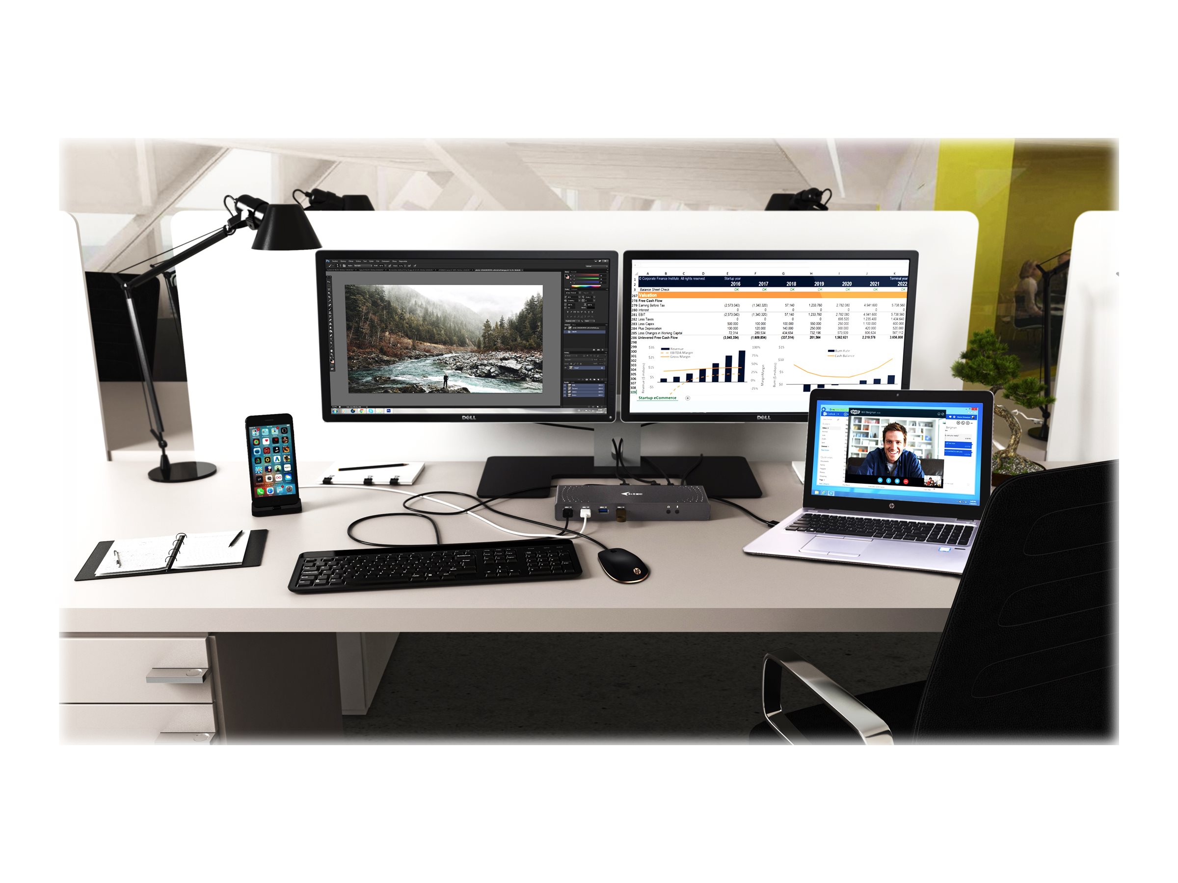 I-Tec USB 3.0/USB-C 5K topeltdokijaam