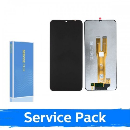 LCD ekraan ühilduv Samsung A065 A06 (2024) Must (Service Pack / Aftermarket)(NF versioon)