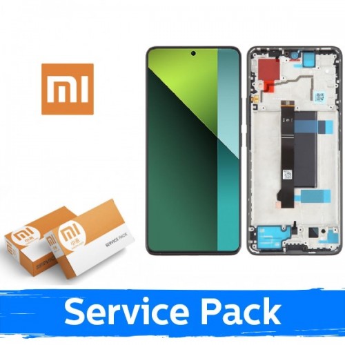LCD ekraan ühilduv Xiaomi Poco F6 5G raamiga / Titanium / (Service Pack)