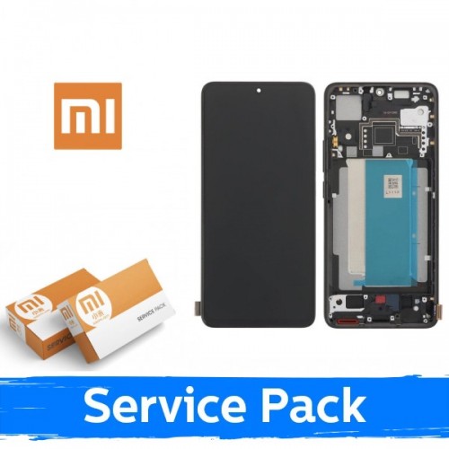 LCD ekraan ühilduv Xiaomi Poco F6 Pro 5G raamiga / must / (Service Pack)