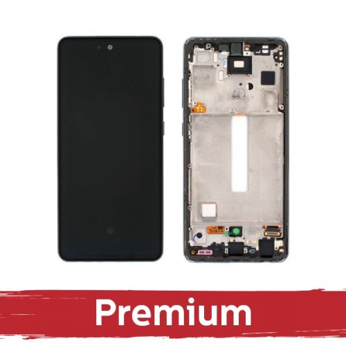 LCD ekraan ühilduv Samsung A528 A52s (A526 A52 / A525 A52) raamiga / Awesome Blue / OEM