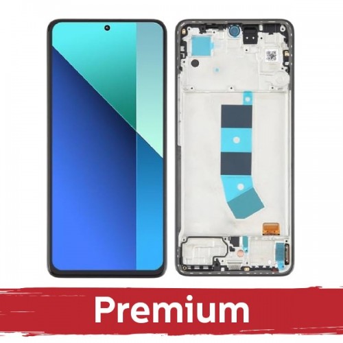 LCD ekraan ühilduv Xiaomi Redmi 13 4G / Redmi 13 5G / Poco M6 4G must raamiga OEM