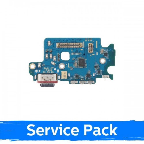 Laadimispesa ühilduv Samsung S921 S24 flex-kaabliga / hõbe (service pack)