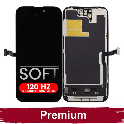 LCD ekraan ühilduv iPhone 14 Pro Max must (SOFT OLED / Stable 120Hz / Premium)