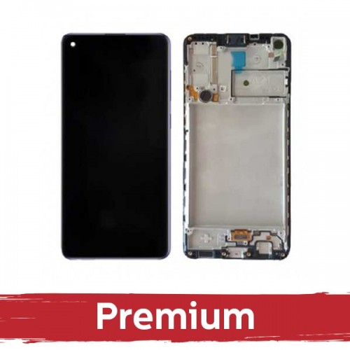 LCD ekraan ühilduv Samsung A235 A23 4G must raamiga OEM